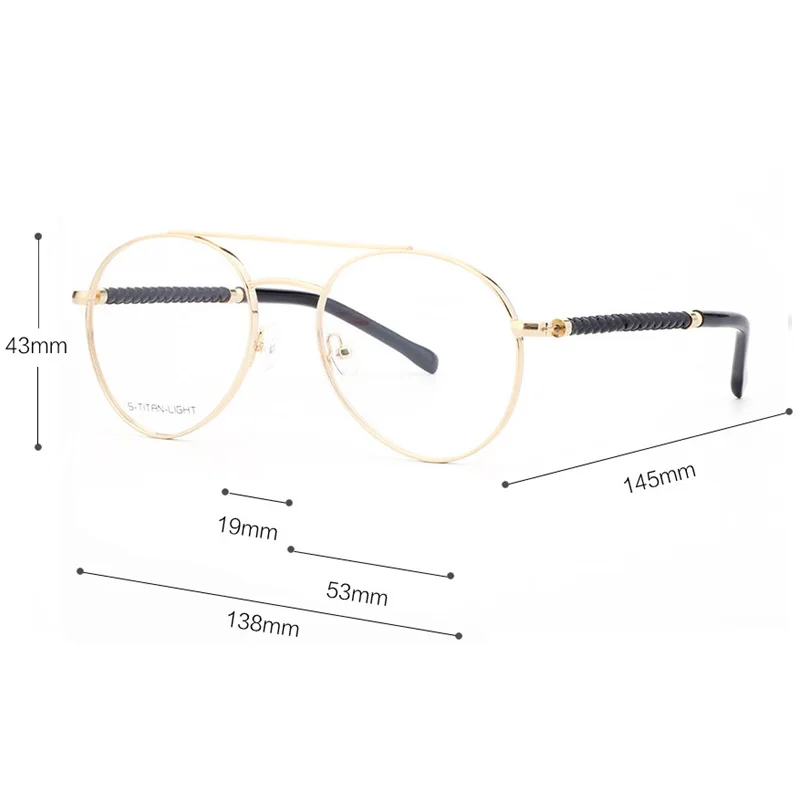 2019 Мужская металлическая оправа для очков брендовые оправы по рецепту очки с