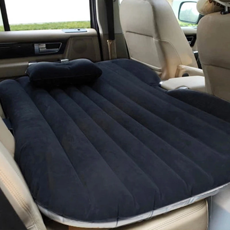 

Inflatable Car Travel Air Mattress Back Seat - Pump Kit Premium Quality- Vacation Camping-Sleep Blow Up Pad Car Bed Back Seat