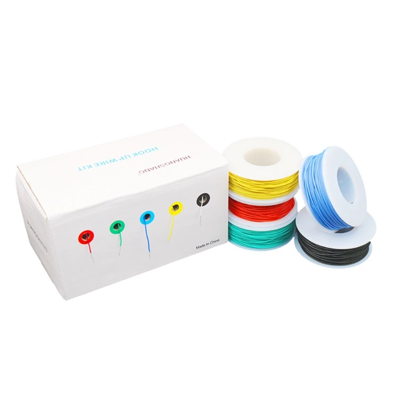 30AWG пятицветная Гибкая силиконовая проволока с высокой термостойкостью |
