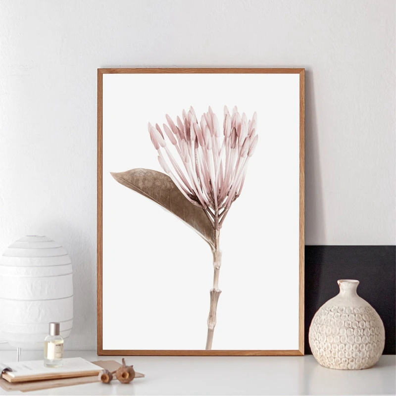 

The Nightmare Before Christmas. Pink Plants and Flowers Posters and Prints. Minimalist Murals for Home Decoration