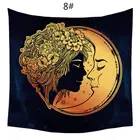 Новинка 2022, психоделическая настенная Таро-скатерть с изображением Солнца и Луны