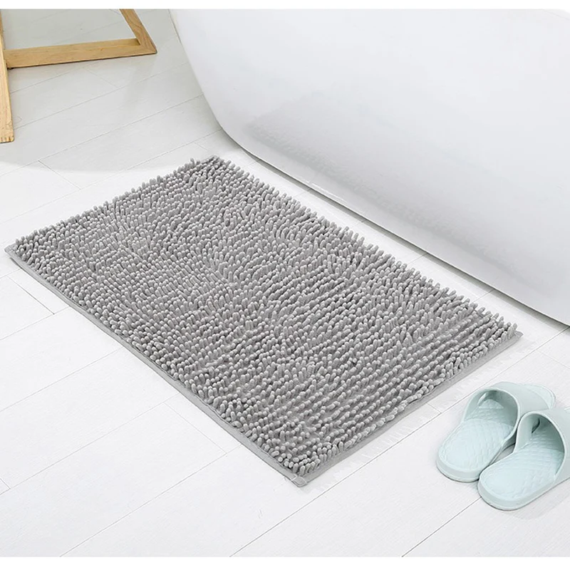 Нескользящие коврик для ванной из микрофибры синели Ванная комната Rugs ковер шаг