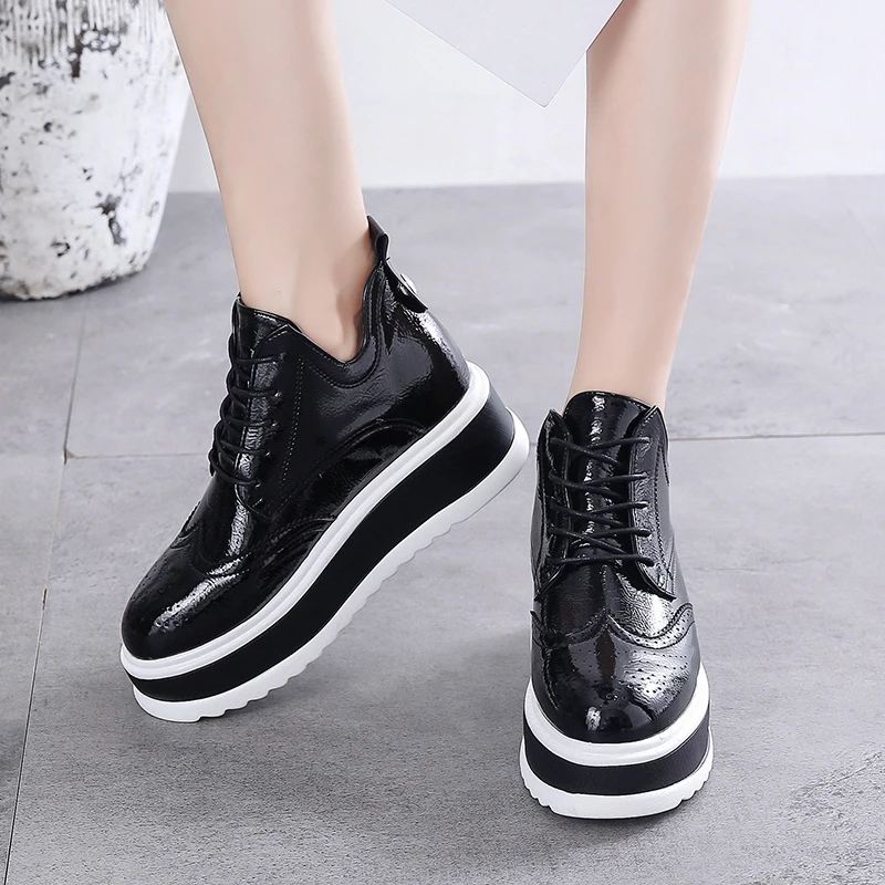 Rimocy/обувь на платформе увеличивающая рост Вулканизированная обувь женские