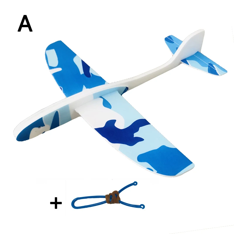 

DIY Foam Hand Throwing Aircraft Toys Catapult Glider Airplane Model Graffiti Draw Toys for Children Boy Outdoor Interactive Game