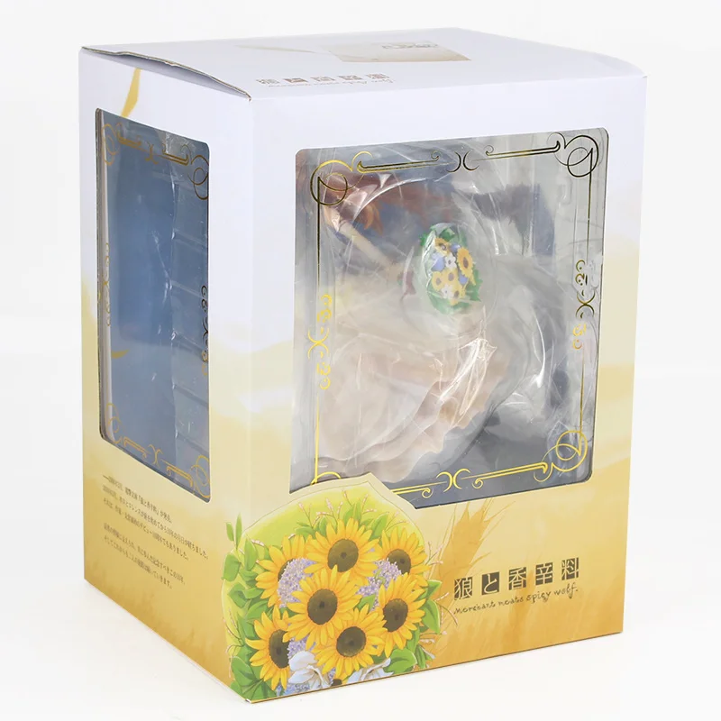 with box A Фигурка аниме Spice and Wolf Figure Holo свадебное платье Ver. Holo обновление 1/8 Масштаб ПВХ фигурка коллекционная игрушка - Цвет: with box A