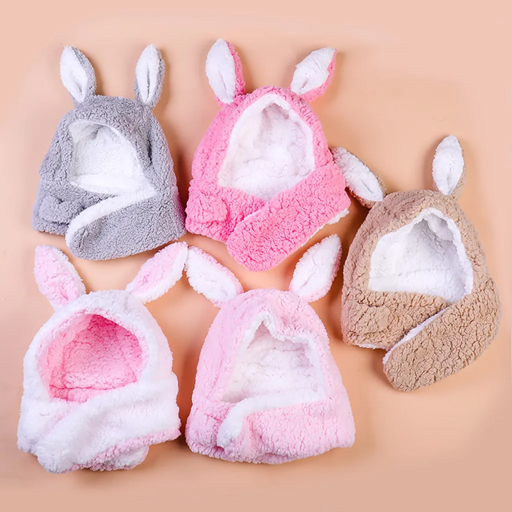 Регулируемый плотный шарф для маленьких девочек наушники милая шапка защиты