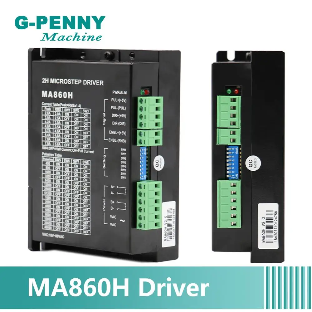 Драйвер шагового двигателя Nema 34 Nema43 CNC MA860H 24 256 в постоянного тока 18 80в переменного