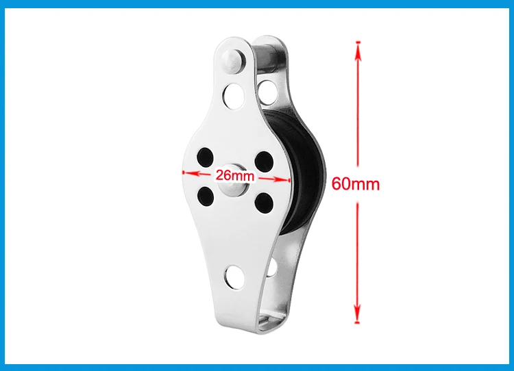 2 шт. шкивные блоки SS316 веревка бегунок каяк аксессуары для лодок комплект тележек