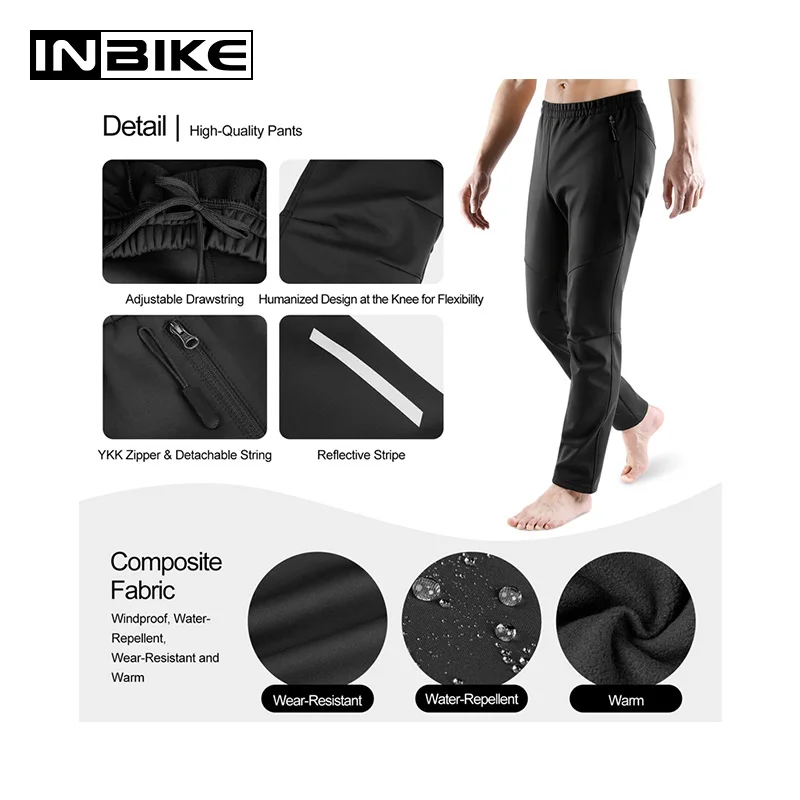 Мотоциклетные теплые брюки INBIKE Повседневные Дышащие мотоциклетные штаны для