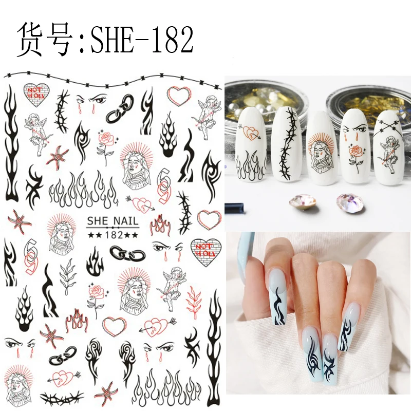 1 шт. новые дизайнерские светящиеся наклейки для дизайна ногтей с логотипом под