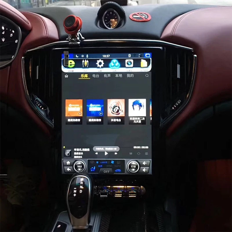 LiisLee Автомобильный мультимедийный GPS HiFi аудио Радио Стерео 12 "экран для Maserati Ghibli