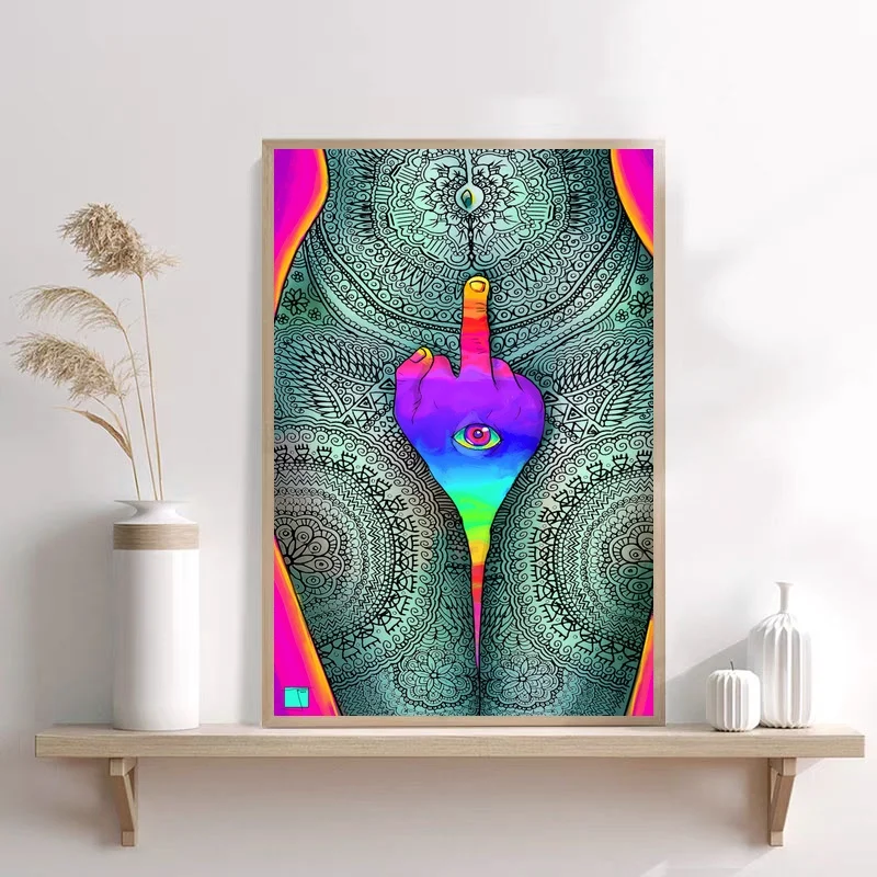 

Психоделическая футболка художественный абстрактный современный горячий настенный холст