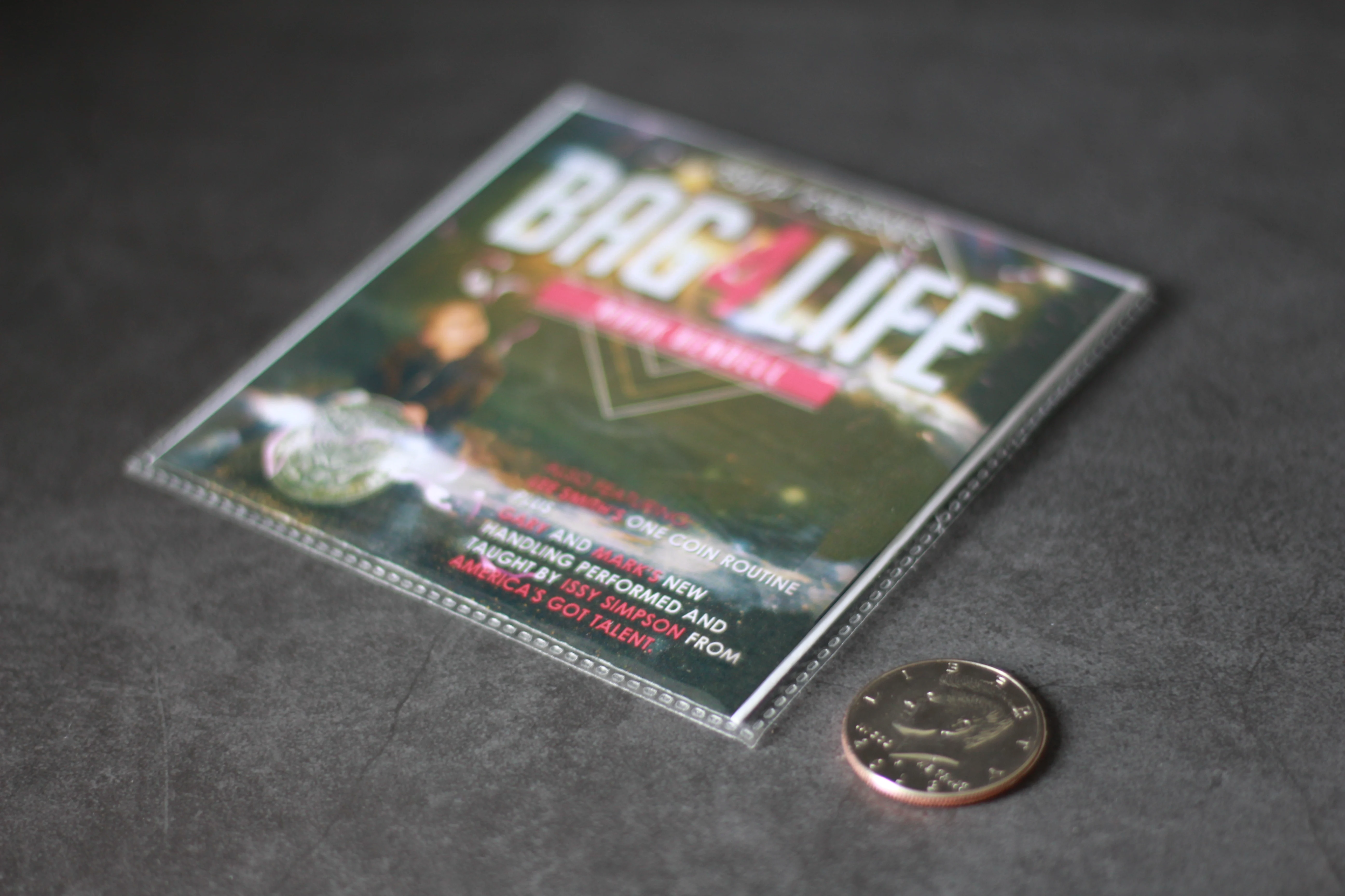 Bag4Life (1 доллар США монета с DVD) фокусы реквизит для трюка съемка крупным планом