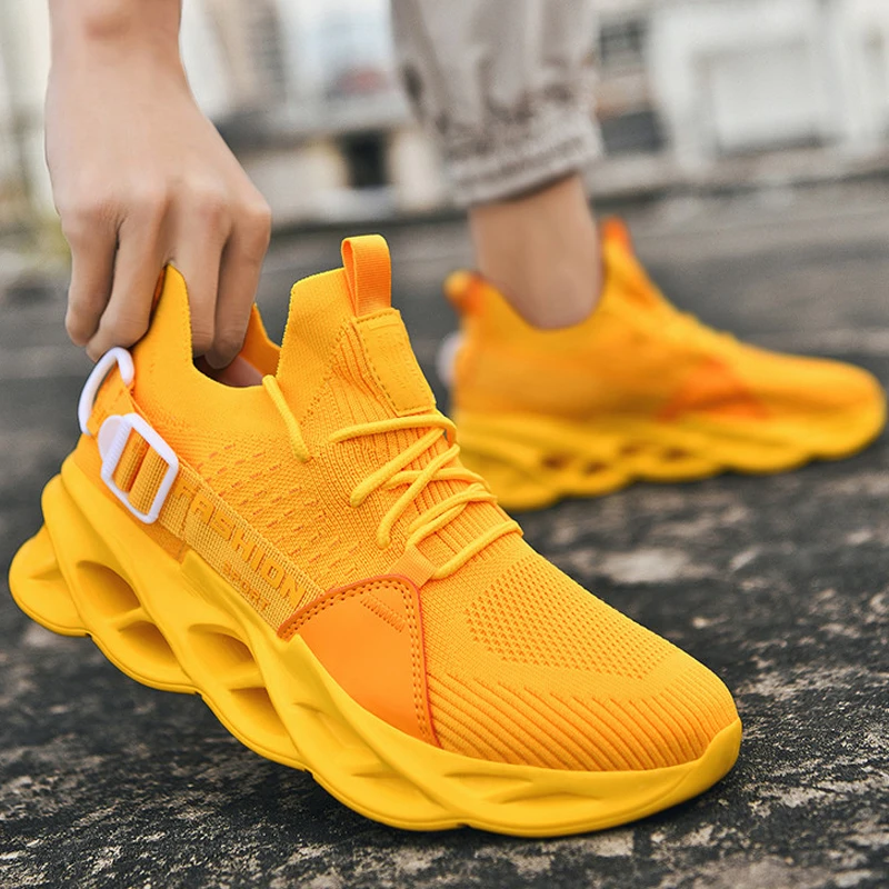 

Sneakers Men Mesh Breathable Running Sport Shoes Unisex Light Soft Thick Sole Hole Couple Shoes Athletic Sneakers Women Shoes