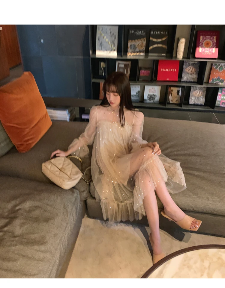 Новинка лета 2020 литературные платья Очаровательная сетчатая кофта с