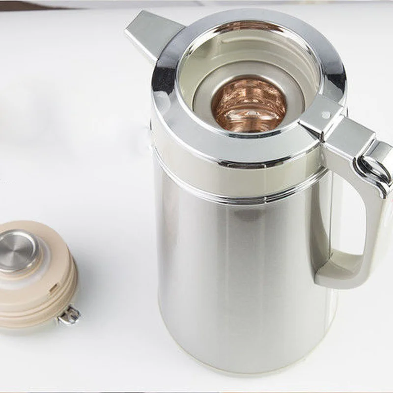 Household Stainless Steel Thermos Teapot Large Capacity Insulation Pot Dormitory Boiling Water Bottle Business Office | Дом и сад