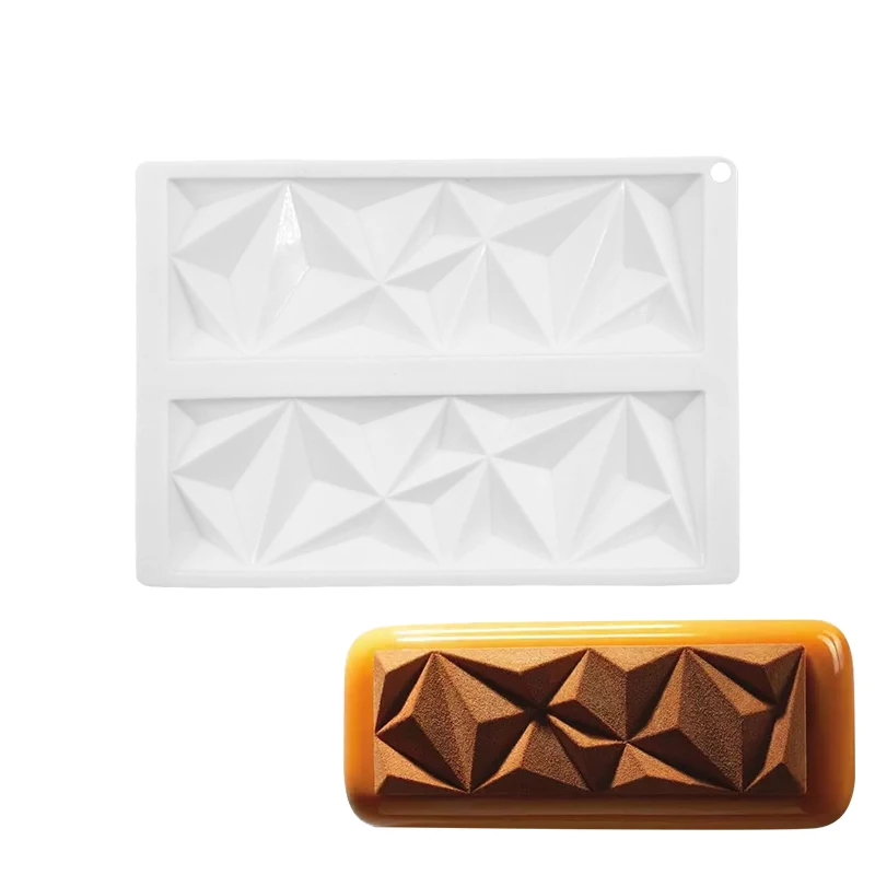 

Silicone Chocolate Diamond Shape Cake Mold For Frozen Fondant Mould Sugar Cakes Decorating Tool Baking Tools accessories