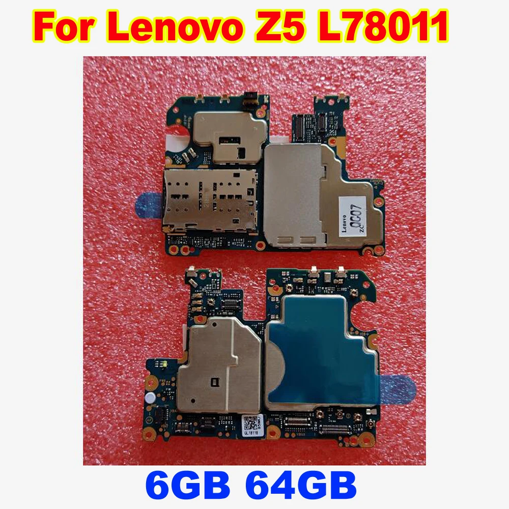 Оригинальная протестированная Рабочая материнская плата для Lenovo Z5 L78011 64 Гб схемы