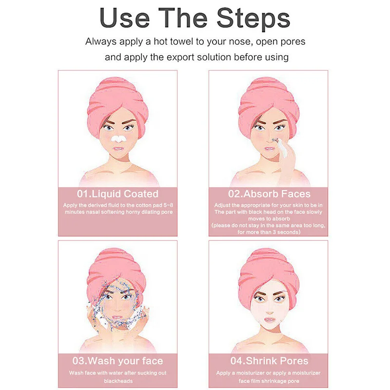 Вакуумный аппарат для удаления черных точек и прыщей на лице|Устройство ухода за