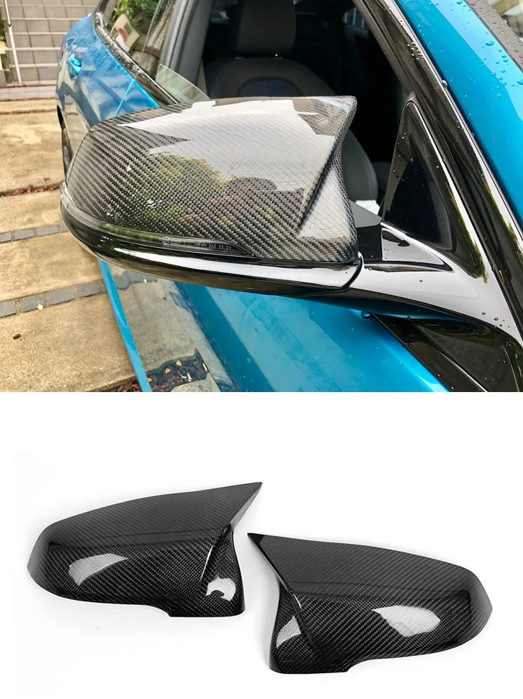 

Real Carbon Fiber Replacement Style Side Rear Mirror Cover Cap Fit For BMW X1 F48 X2 G29 F39 F44 2019-On