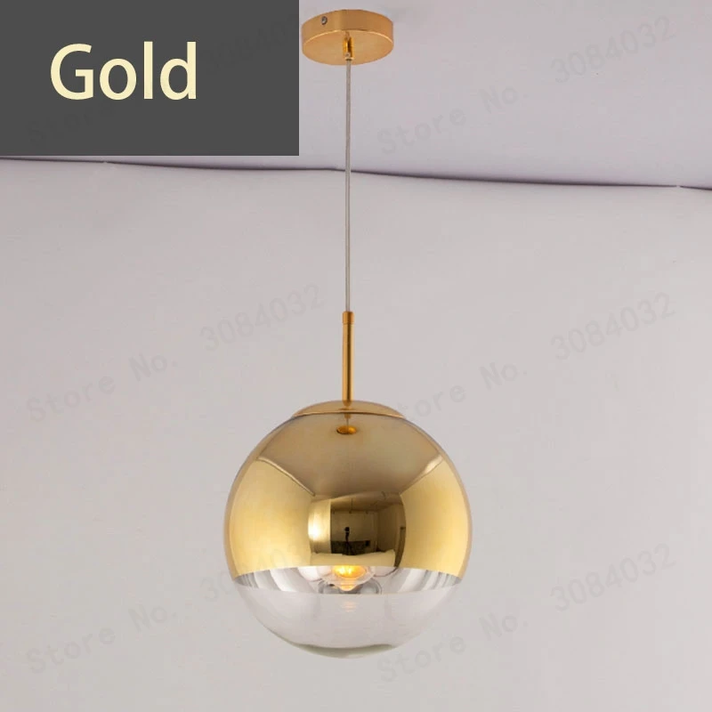 Gold BDBQBL современный классический подвесной светильник с гальваническим покрытием, знаменитый дизайн, Серебряное Стекло, зеркальный шар в форме звезды для дома, бара, комнаты E27 - Цвет корпуса: Gold