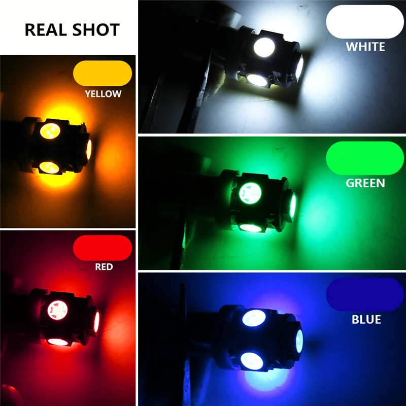 100 шт. BA9S T11 5050 5 SMD светодиодный белый свет лампы для чтения автомобиля ширина света автомобиля 12 В лампа T4W H6W Высококачественная интерьерная лампа