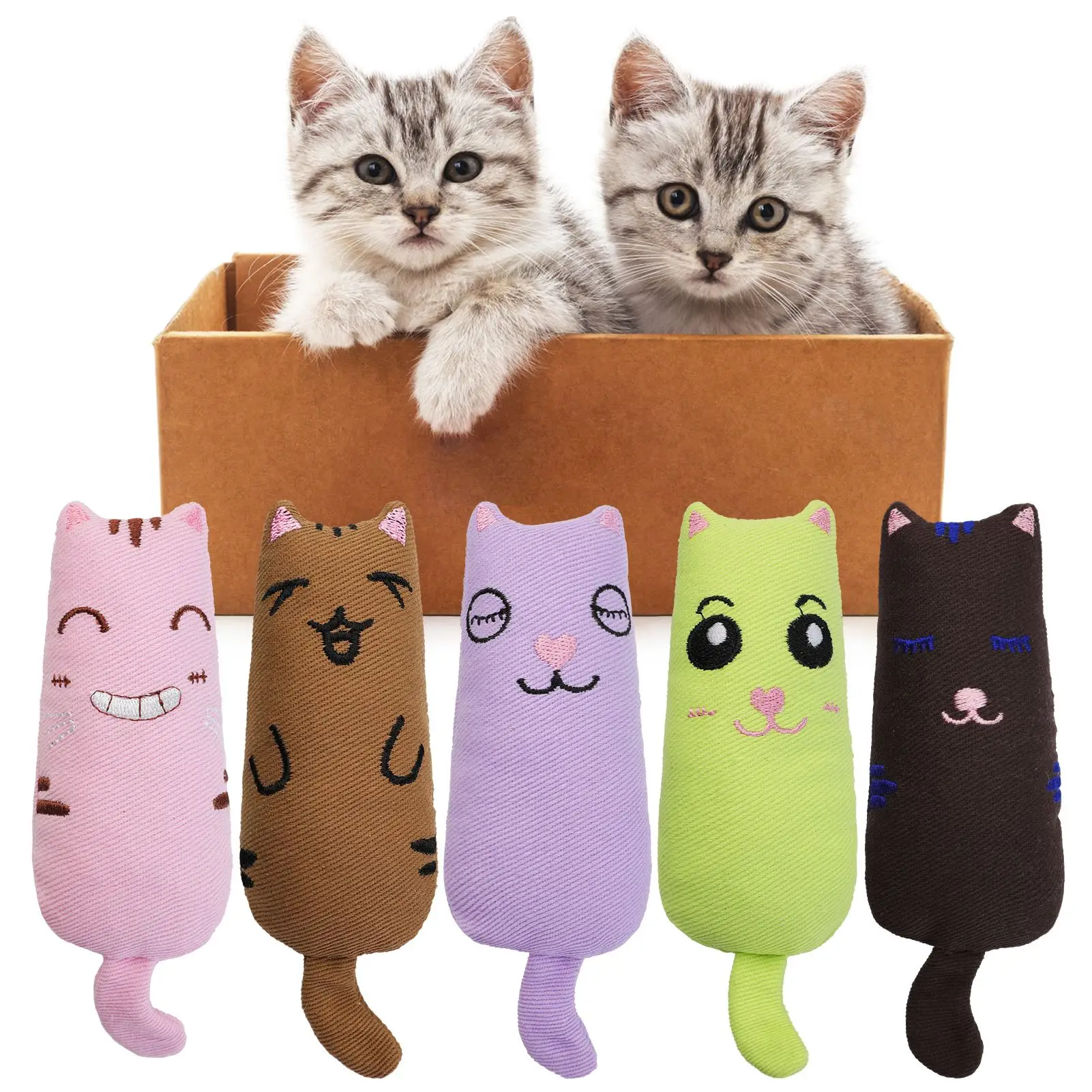 1 шт. кошка кошачья игрушка милый мультяшный укус устойчивый интерактивный