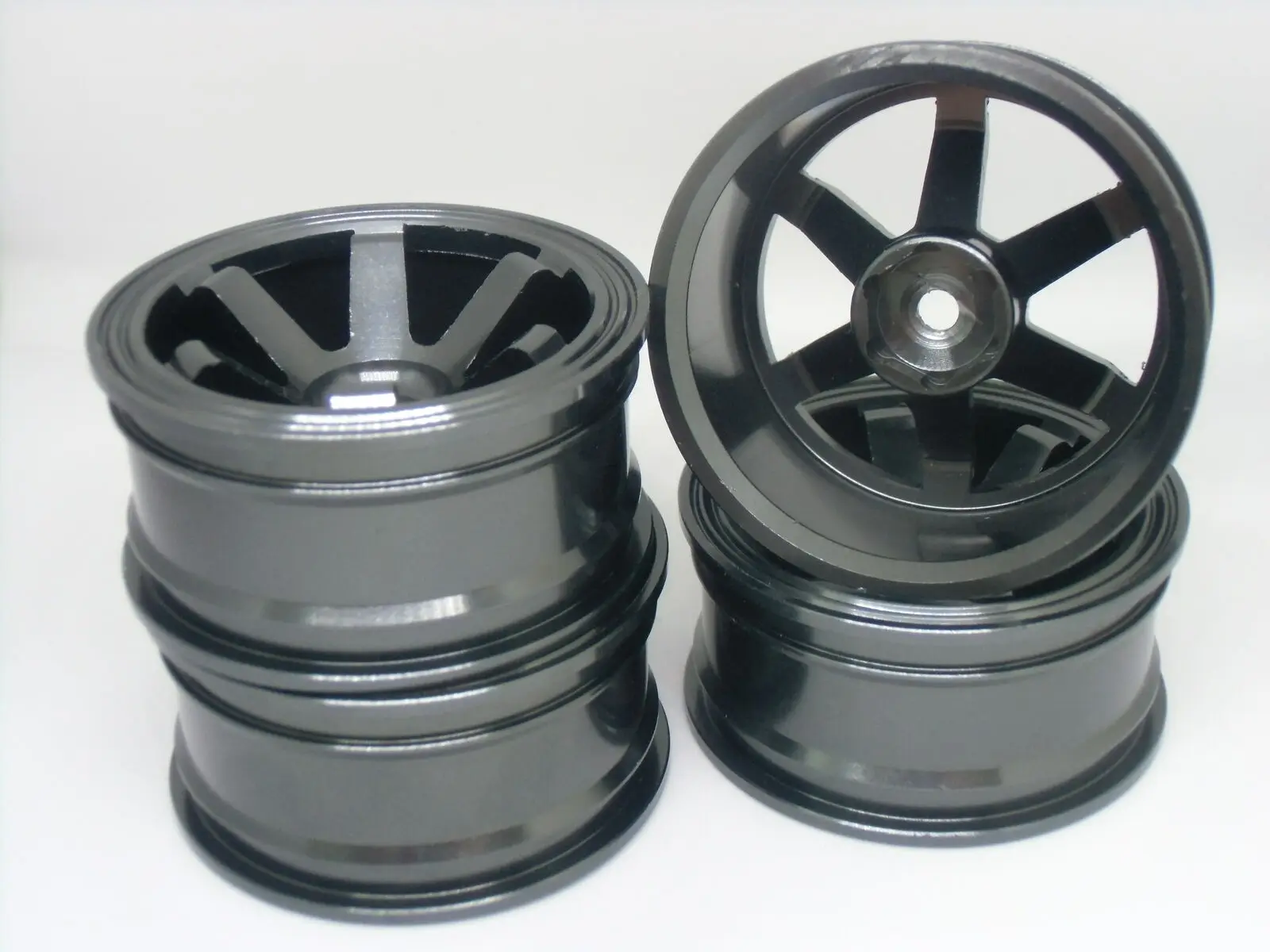 Алюминиевые колесные диски 108 Серые Шины концентраторы 4 шт подходят RC HSP HPI 1:10 на