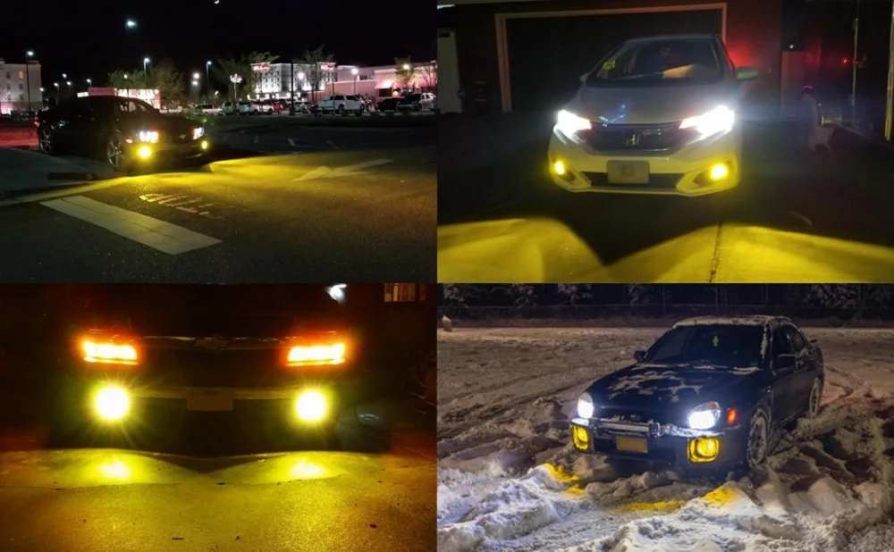 2X H8 H11 автомобильный противотуманный фонарь светодиодный лампы 9006 9005 H3 H10 H16 5202 PS X 24W H7, вождения, бега, светильник DRL 4000LM 12V Авто 6000K 3000K