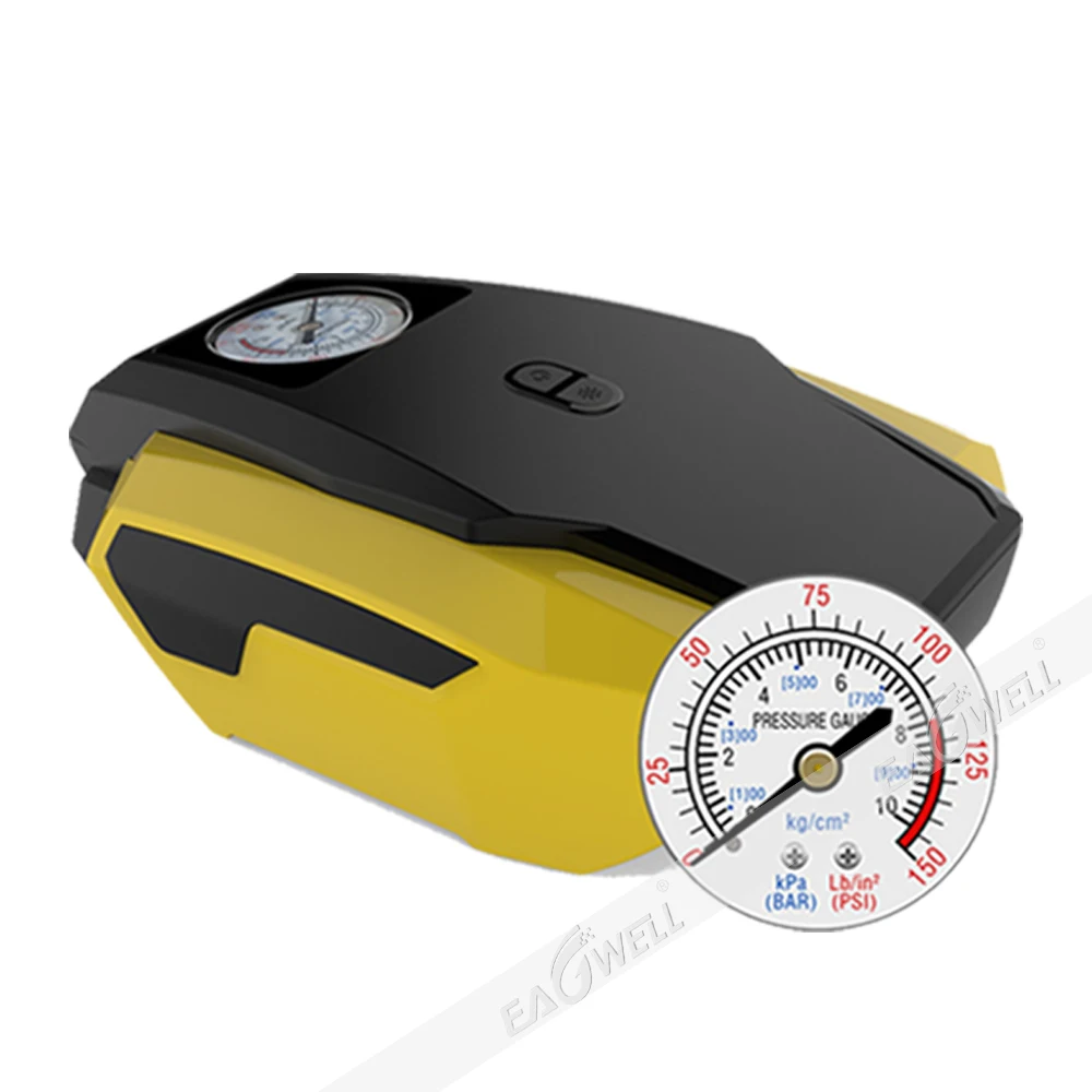 

Car Motorcycle Bike Tire Inflator Air Compressor Portable Electric Pump DC 12 Volt 0.6m/23.7inches 120W Auto Accessories