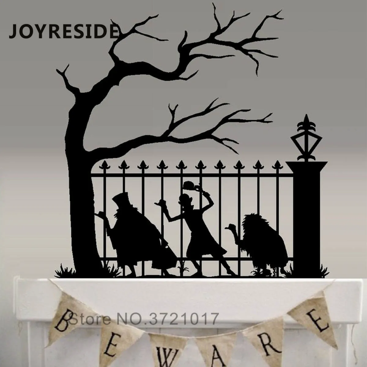 Настенные наклейки на Хэллоуин призраки хит пеший туризм настенные ранний винил