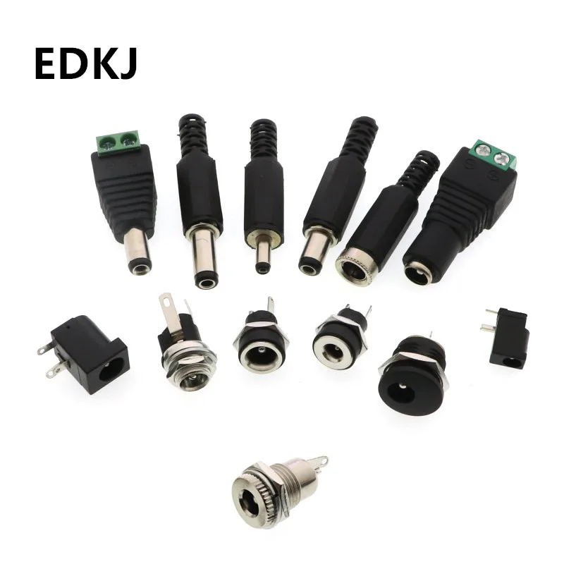 Штепсельная Вилка постоянного тока коннектор 022B/005DC с гнездовой головкой 5 5x2 1 мм