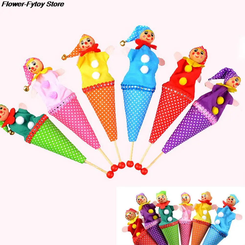 1Pcs Random Styles Baby Kids Educational Toys Smiley Face Clown Puppet Toy Bell Hide Seek Pop Up Telescopic | Игрушки и хобби