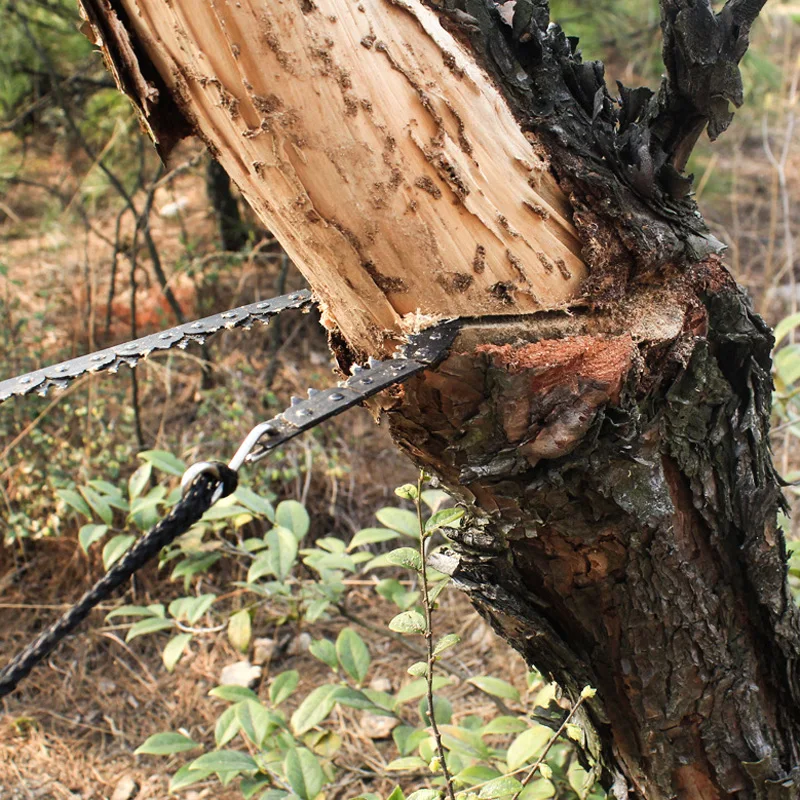 Уличная портативная цепная пила для выживания в дикой природе острые пилы