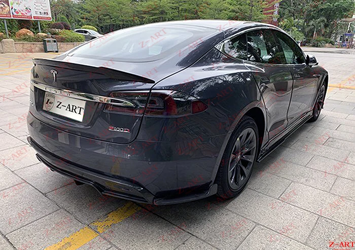 Z ART R углеродное волокно аэродинамическим комплектом для Tesla модель S широко