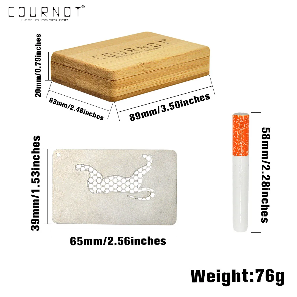 Набор для табака от COURNOT измельчитель трав из нержавеющей стали с керамическим