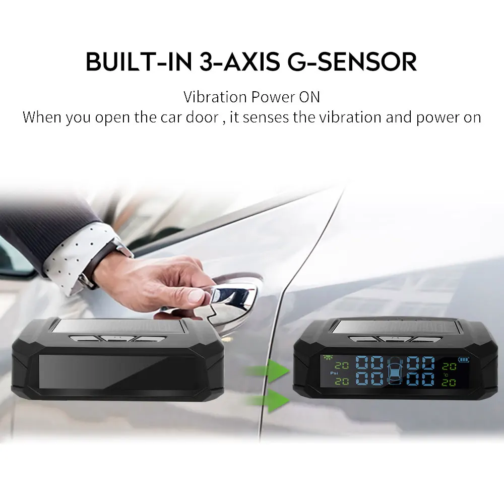 Автомобильный контроль давления в шинах USB TPMS 4 шт. датчик система мониторинга