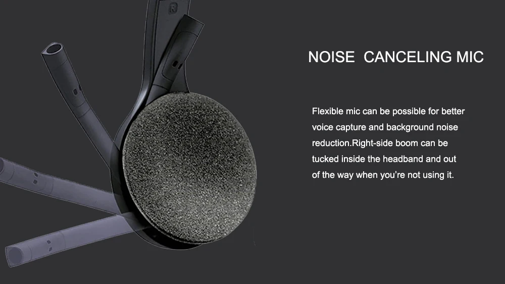 Logitech H600 2.4GHz Wireless Headset Portable Over-The-Head Gaming Stereo Headphones Fordable Earphones with microphone Newst