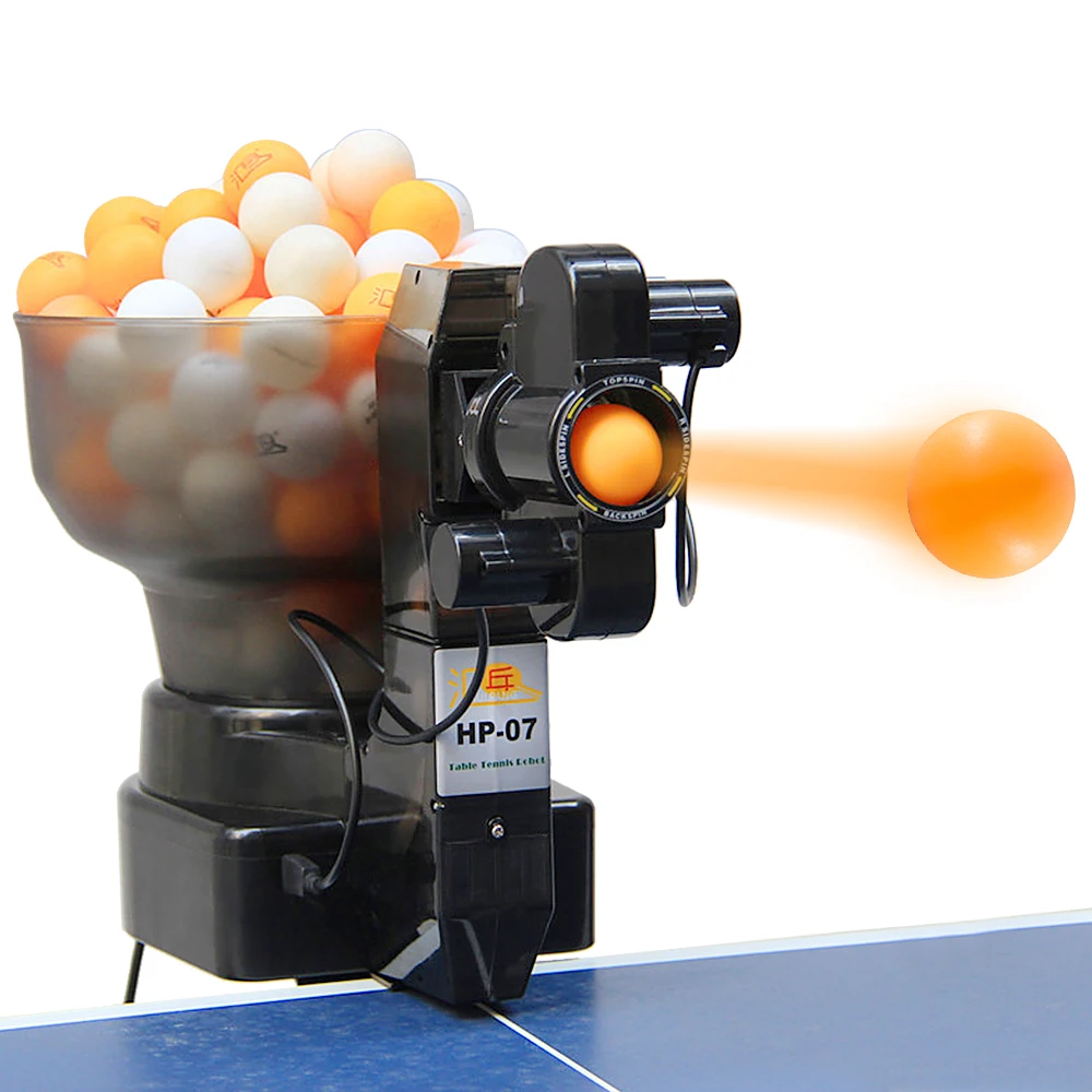 Table Tennis Robot Ping Pong Ball Machine 40mm Balls Automatic Training for Solo Trainer | Спорт и развлечения