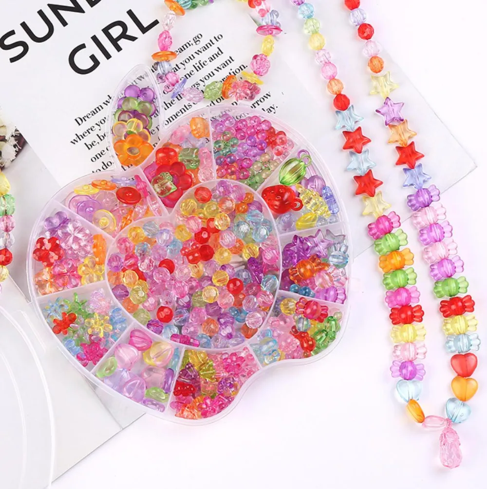 DIY ручной работы игрушка с бисером аксессуарами набор детей креативная девушка