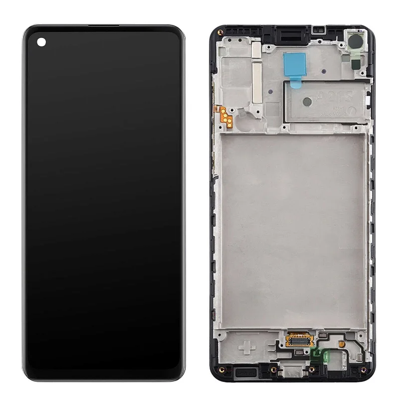 Pantalla lcd 6,5 Original para samsung galaxy a21s, a217, a217f/ds, montaje de digitalizador con pantalla t&aacute;ctil con soporte de Marco-1