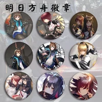 anime peripheral badge arknights amiya neng angel tinplate costumes badge brooch pendant support customization