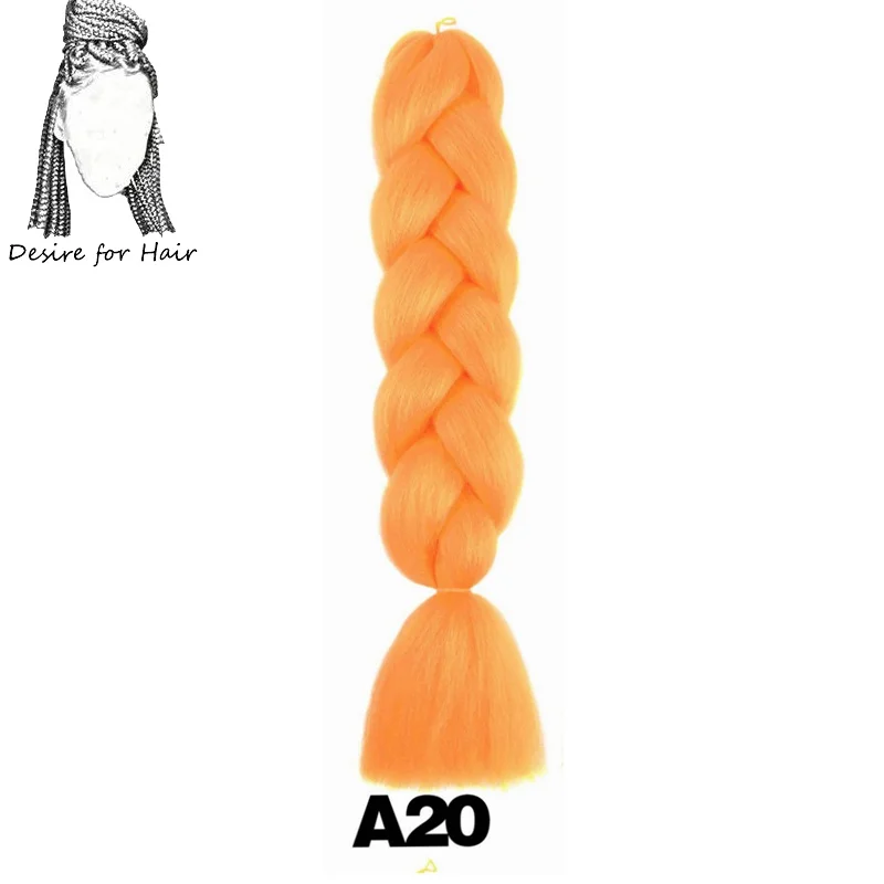 Desire for hair, 1 упаковка, 24 дюйма, 100 г, синтетические огромные косички, цвет Омбре, черный, серый, бордовый, косички для наращивания волос - Цвет: #530