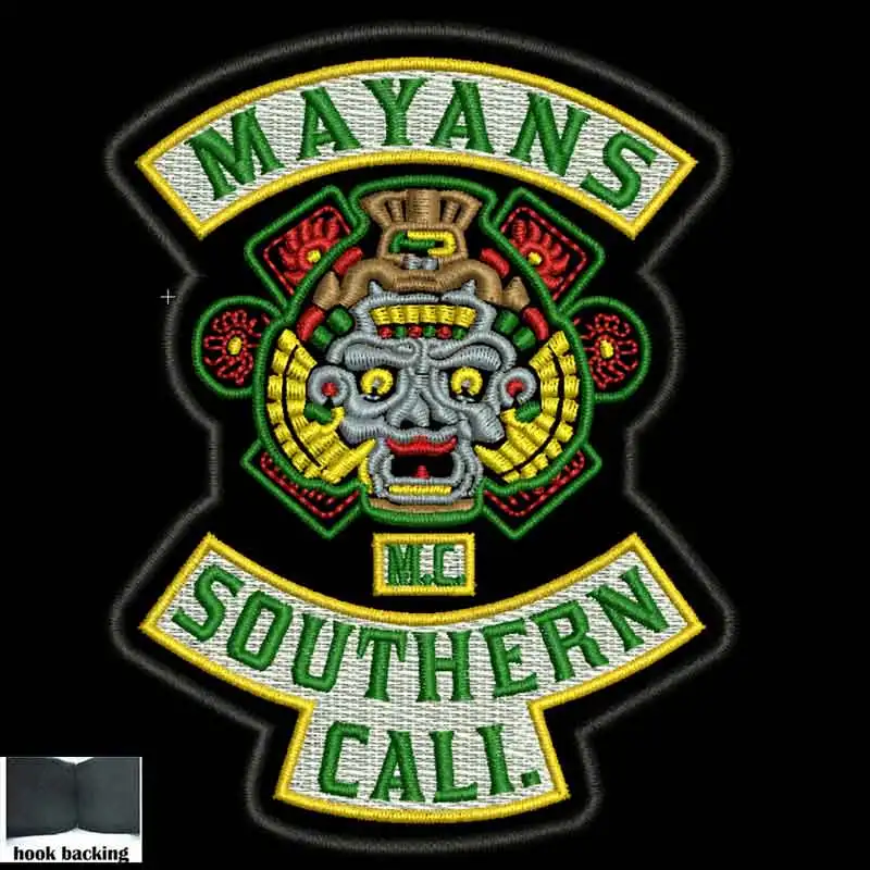 Mayans вышитые Панк байкерские нашивки Одежда Наклейки Аксессуары значок|Заплатки|