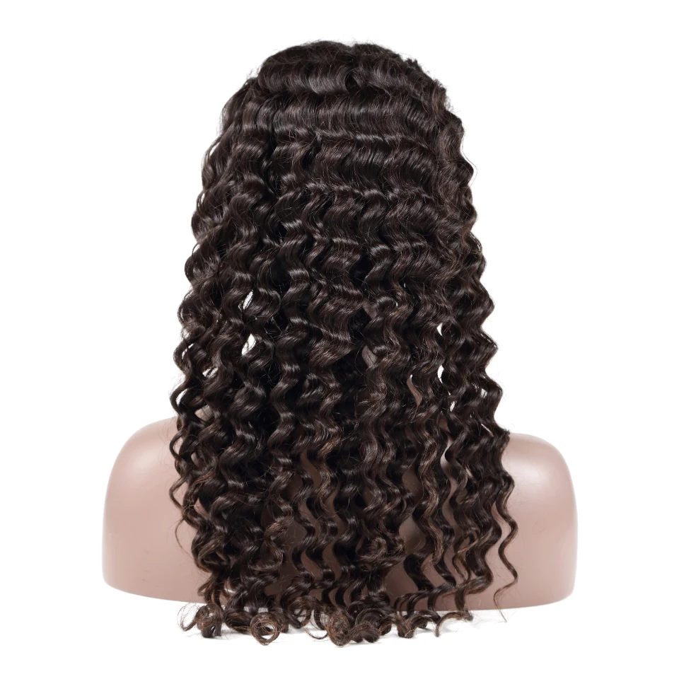 CurlyMax глубокая волна 28 30 дюймов 180 250% кудрявые 13x4 кружевные передние человеческие