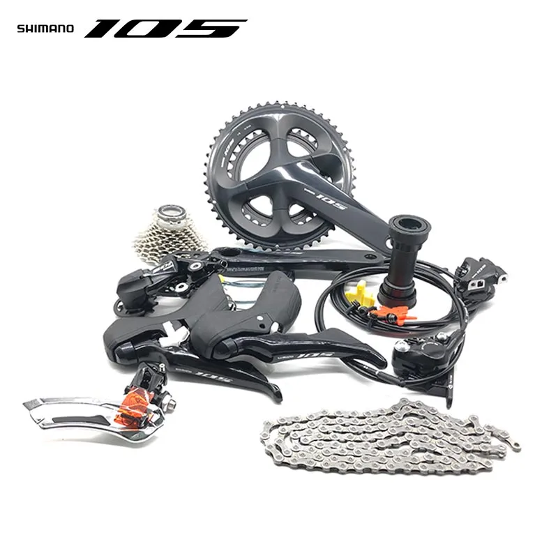 Велосипедные компоненты для дорожного дискового тормоза Shimano 105 R7020 2x11 скорость