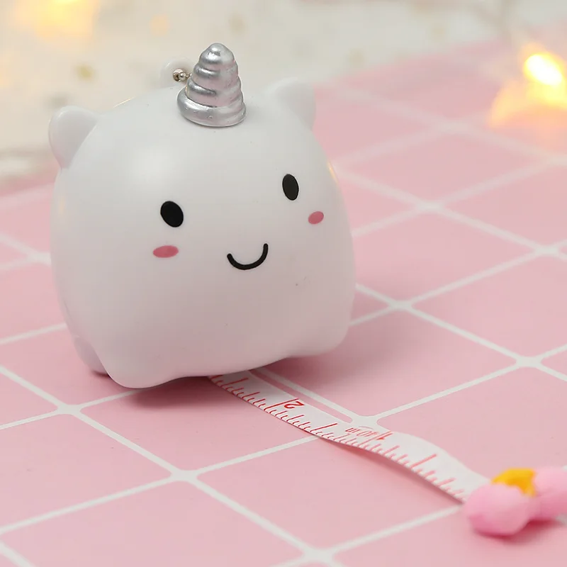 

Kawaii NEW Drawing TOY Tape Ruler Keychain Tape Ruler Cartoon Tape measure Key buckle Bag Pendant cute keychain