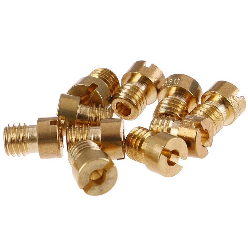 

10Pcs Set Slow/Pilot Jet For PWK Type CVK Type PE &10Pcs Carburetor Main Jet Kit