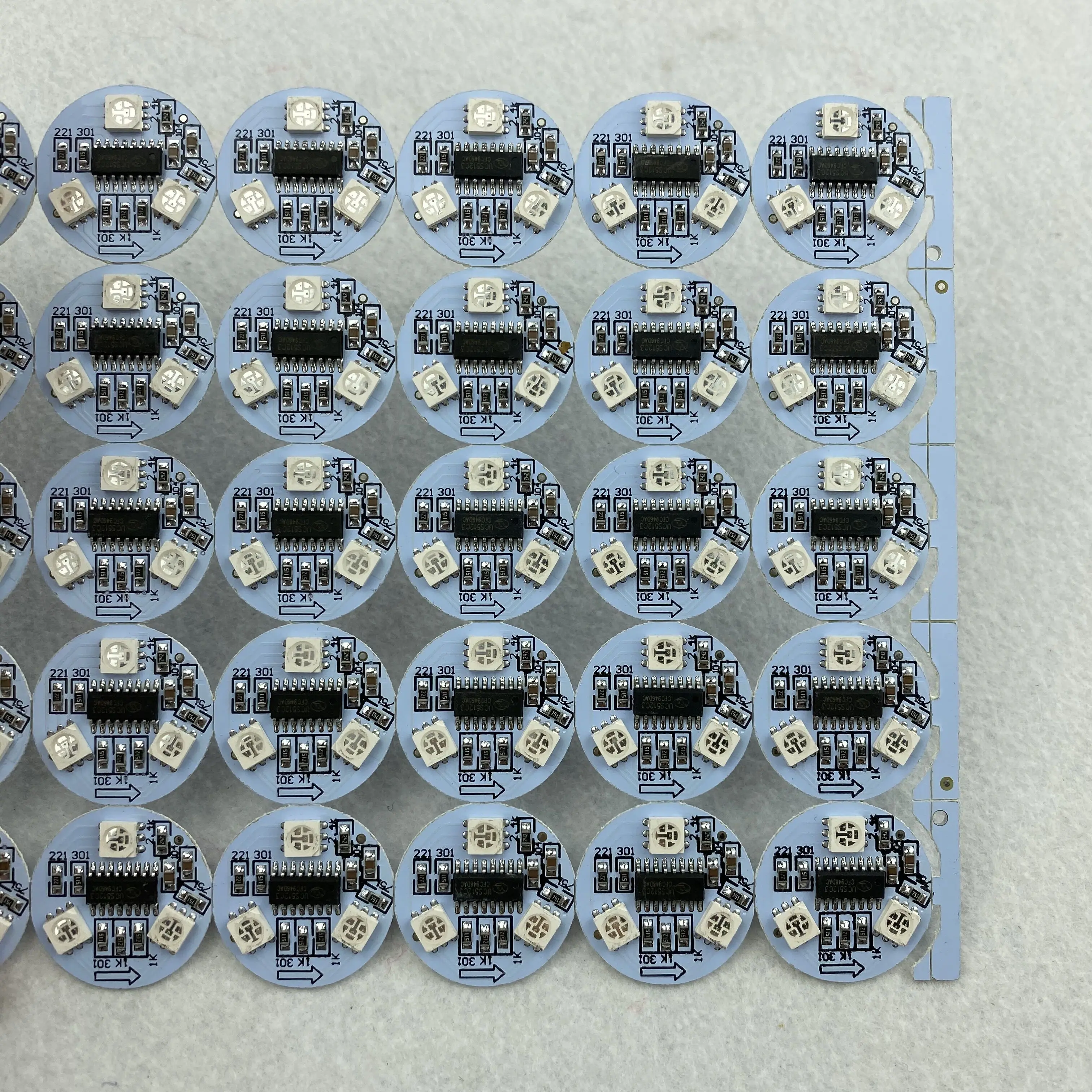 IP20DC12V RGB DMX512 (чип UCS512C3)5050 SMD адресуемых пикселей 0 72 Вт 26 мм Диаметр круглого