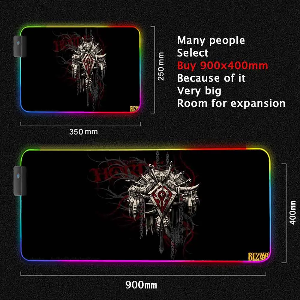 horde laptop pad gaming room accessories mat on desk mouse pads gaming keyboards gamer girl extended pad led rgb rug gloway pads free global shipping